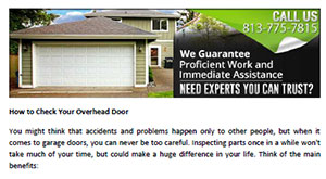 How to Check Your Overhead Door in Keystone - Click here to download